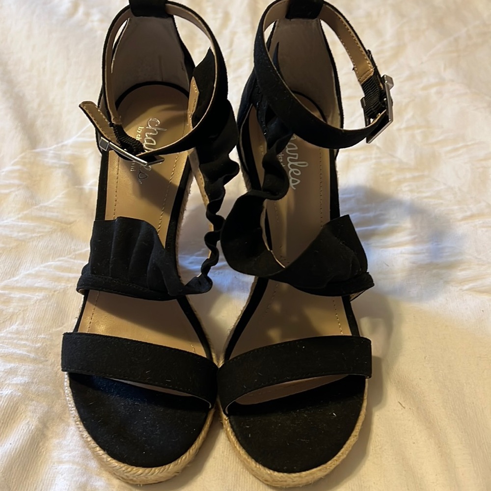 Charles by Charles David Cute ruffle on the strap.